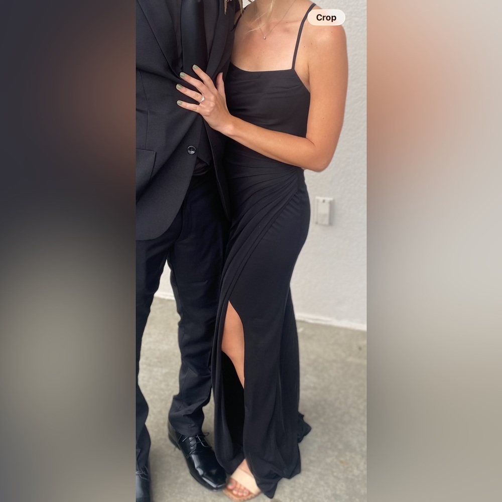 Azazie Black Maxi Dress